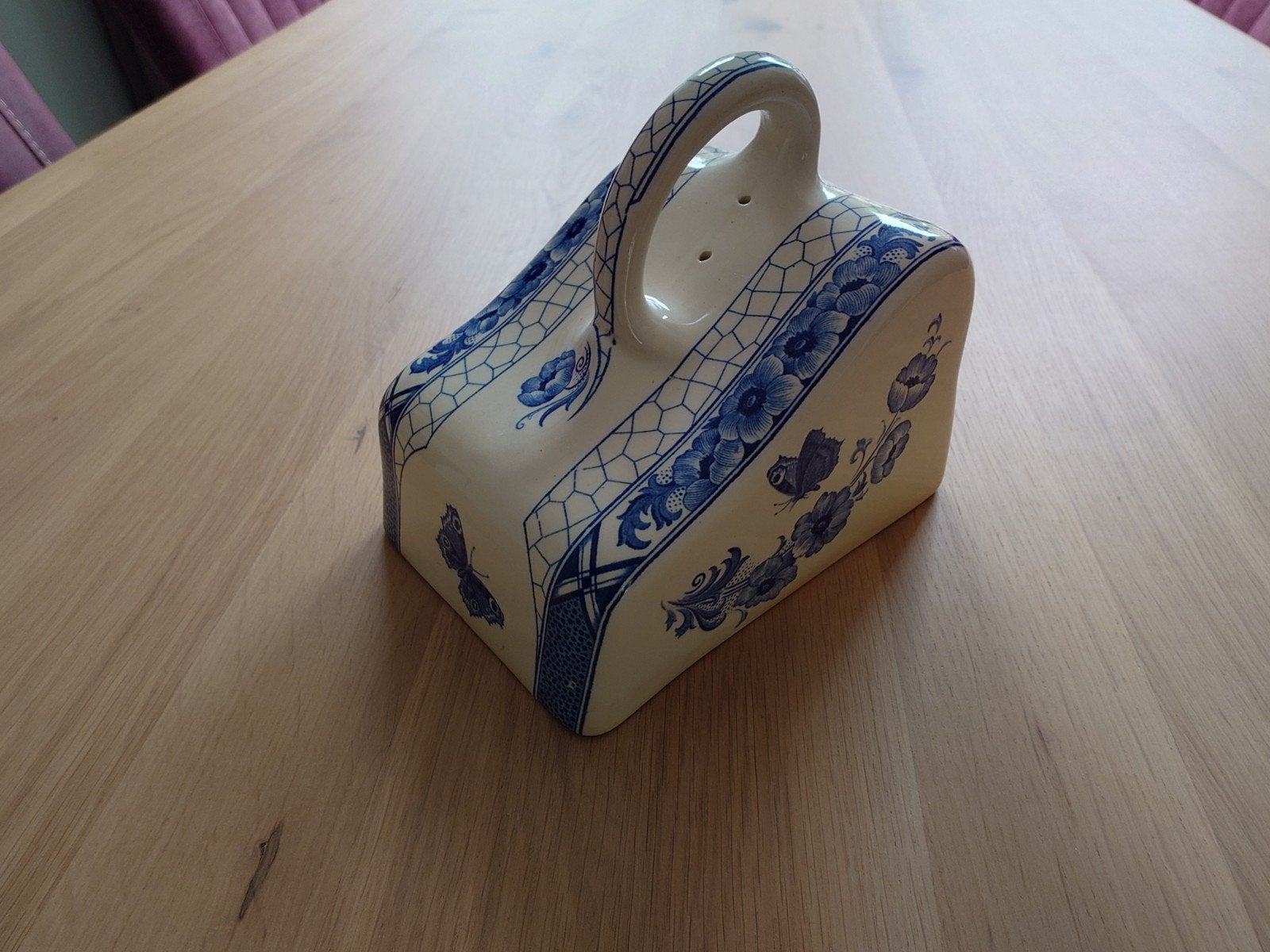 Societe Ceramique Maestricht Butterflij - kaas bewaren, Antiek en Kunst, Ophalen
