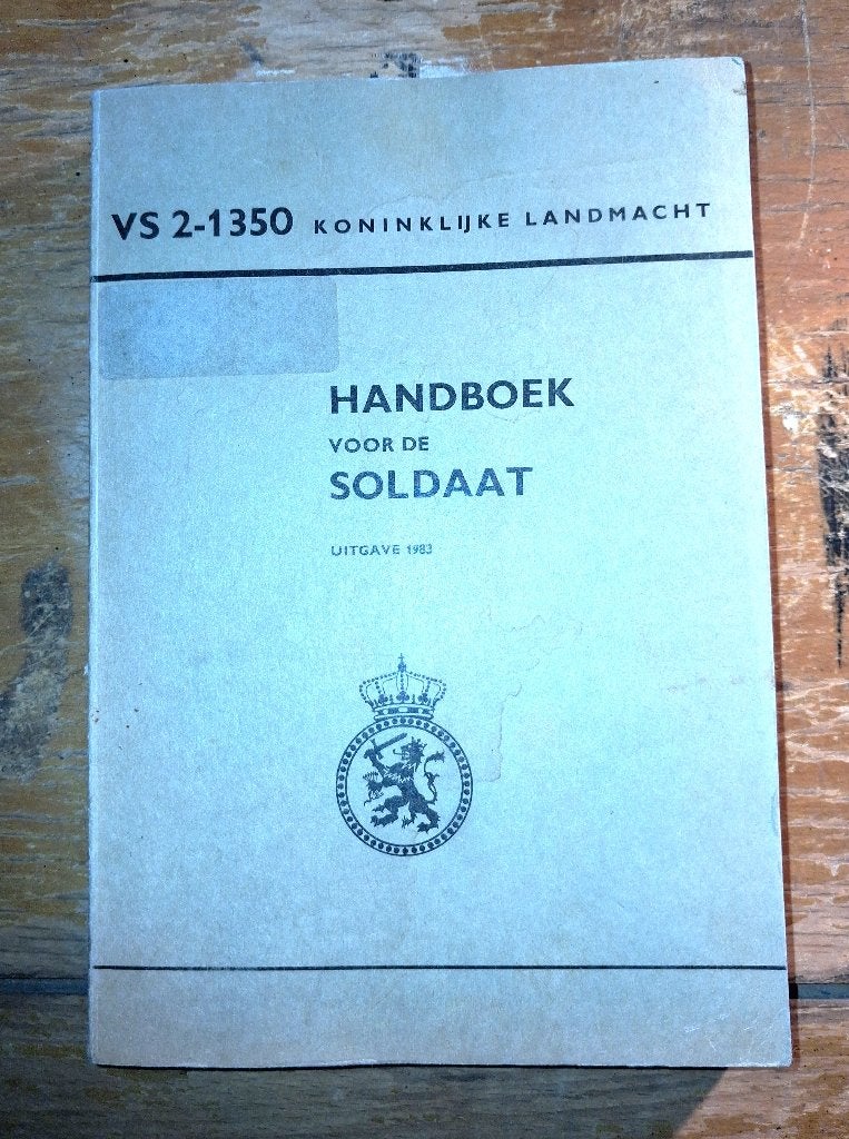 Handboek voor de Soldaat - Koninklijke Landmacht (1983), Verzenden, Landmacht, Nederland, Boek of Tijdschrift
