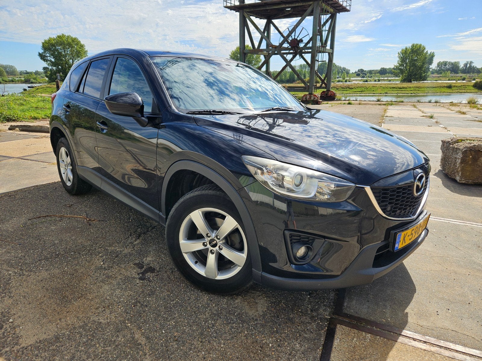 Mazda CX-5 2.0 121KW 2WD 2013 Zwart, Auto's, Voorwielaandrijving, 1998 cc, 4 cilinders, Zwart