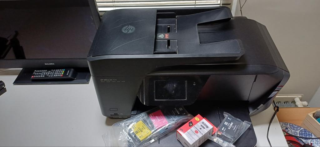 HP OfficeJet Pro 7510 Plus All-in-One Printer, Computers en Software, Printers, Gebruikt, All-in-one, Inkjetprinter, Faxen, Kleur printen
