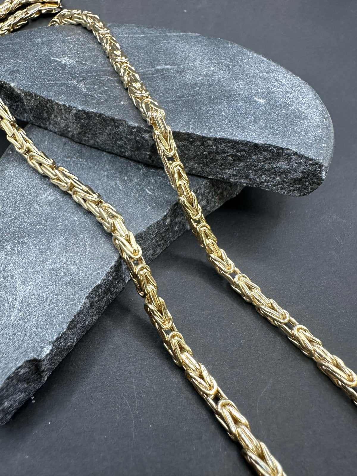 14k Gouden Koningsketting - Prachtig en Tijdloos Design, Sieraden, Tassen en Uiterlijk, Kettingen, Ophalen of Verzenden, Nieuw