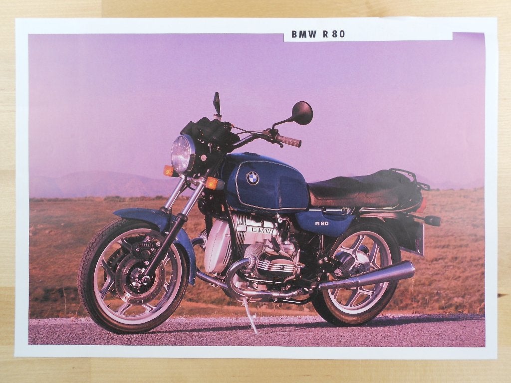 BMW R80 Brochure 1991 Motorfiets Folder, Motoren, Ophalen of Verzenden, BMW