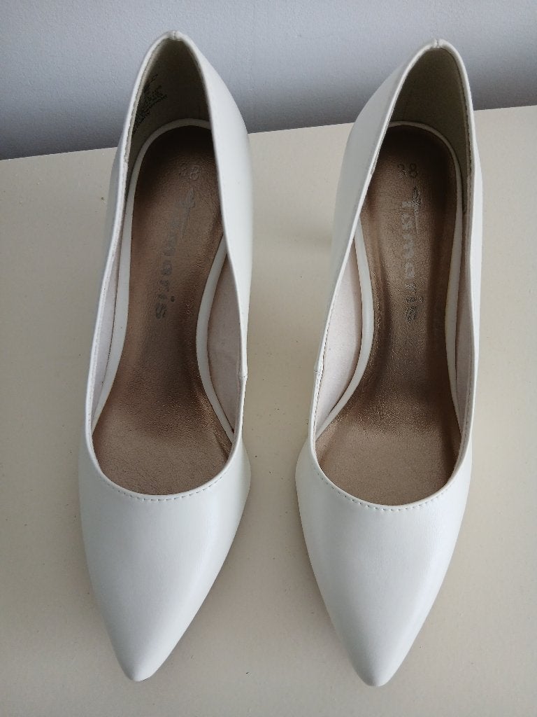 Wit/Creme Pumps Maat 38 Nieuw (Tamaris), Kleding | Dames, Schoenen, Ophalen of Verzenden, Nieuw, Wit