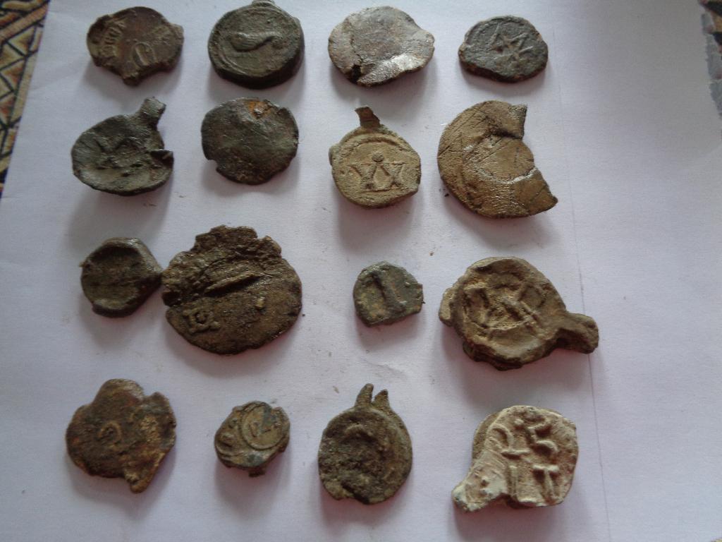 Lot 18eeuwse loden afweeg gewichten, Ophalen of Verzenden
