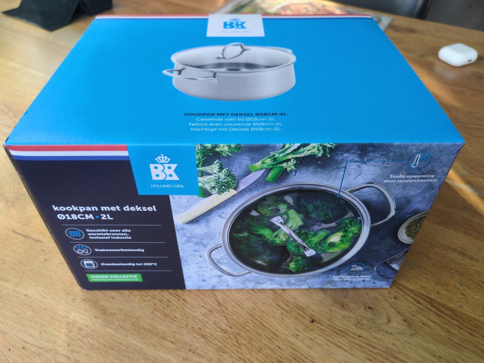 BK Vision pan kookpan 18cm nieuw, BK, Met handvatten, Nieuw, Ophalen of Verzenden