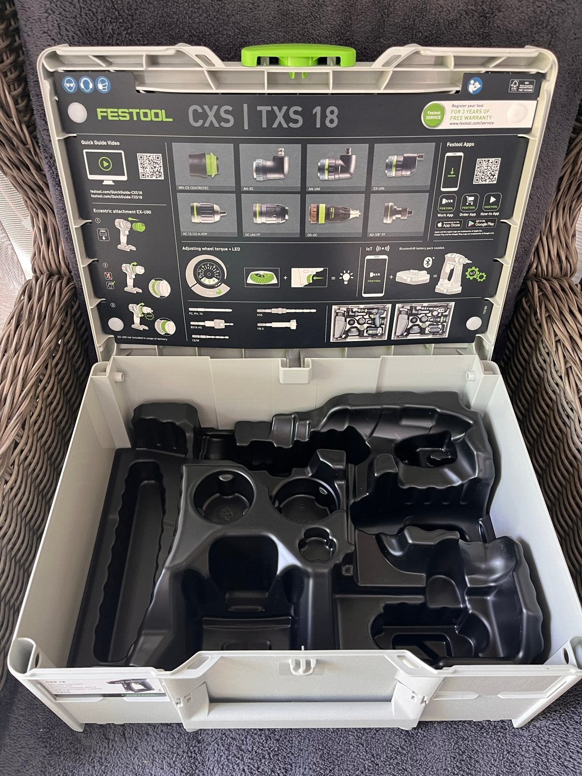 Festool Systainer CXS 18 met inlay (zonder machine), Ophalen of Verzenden, Nieuw, Overige typen
