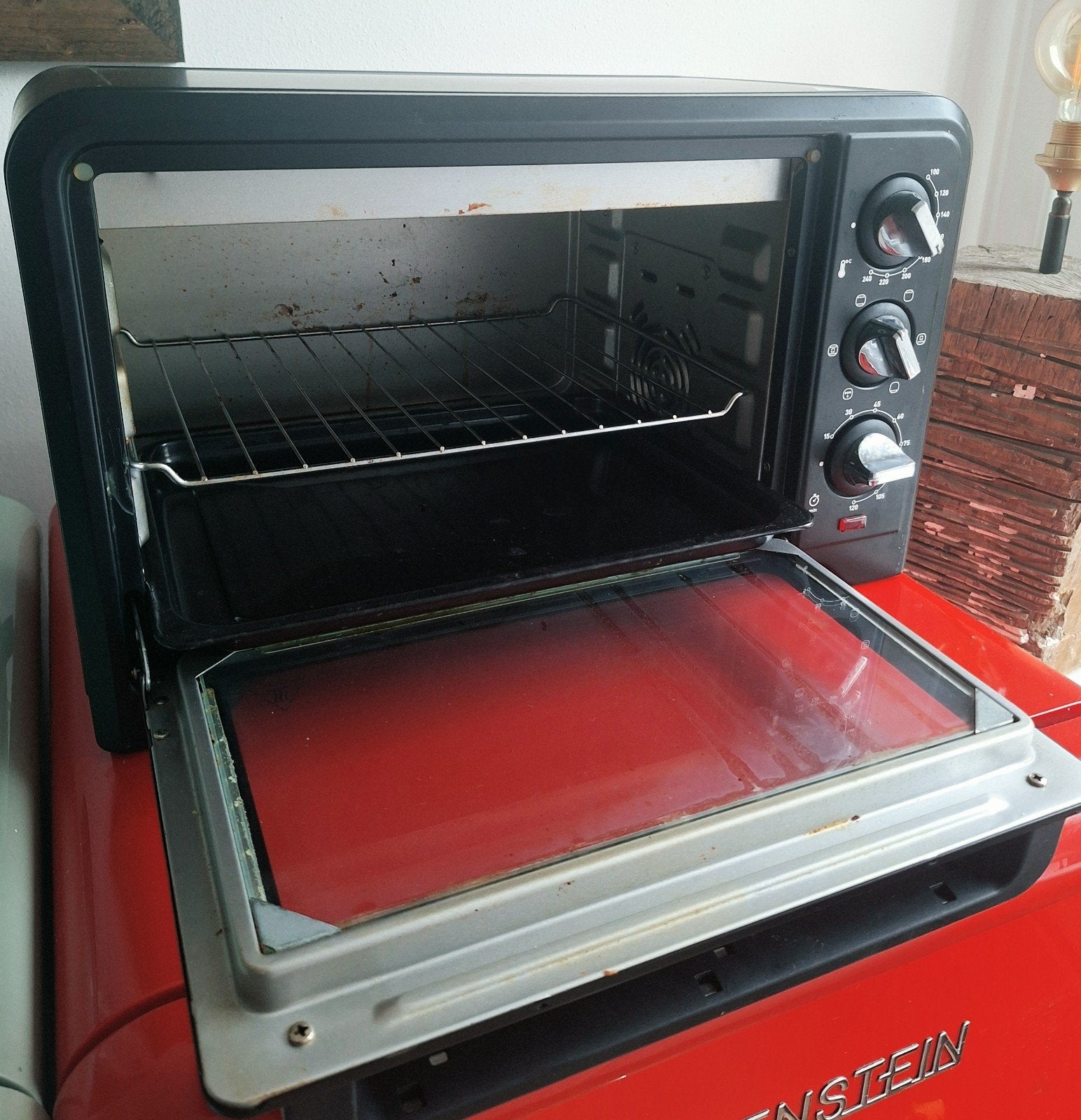 Moulinex compacte grill/oven, Ophalen, Minder dan 45 cm, Hete lucht, Combi-oven