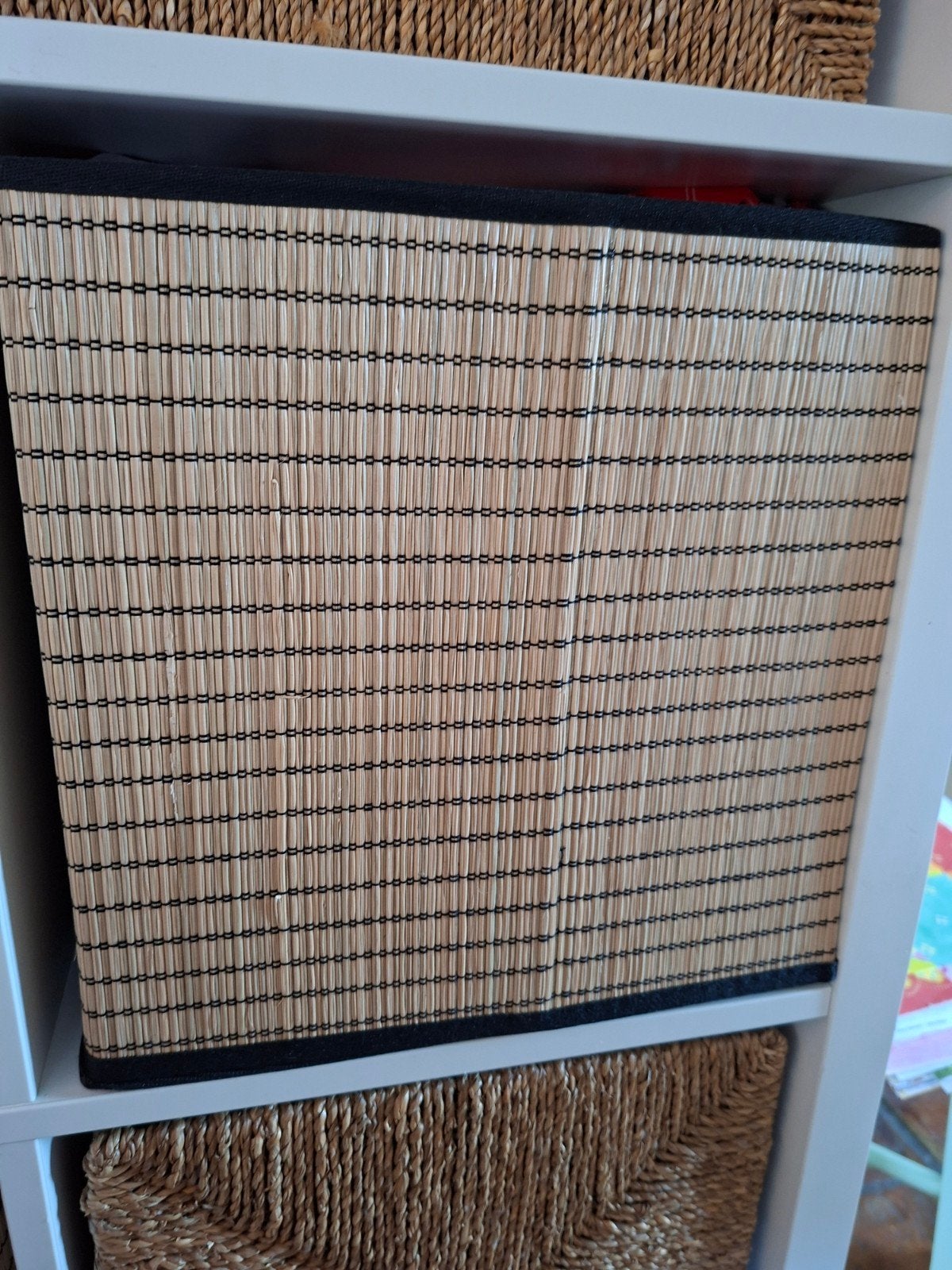 4 stuks Bamboe opbergmand voor Ikea Kallaxkast, Overige materialen, Minder dan 50 cm, Minder dan 50 cm, Ophalen of Verzenden