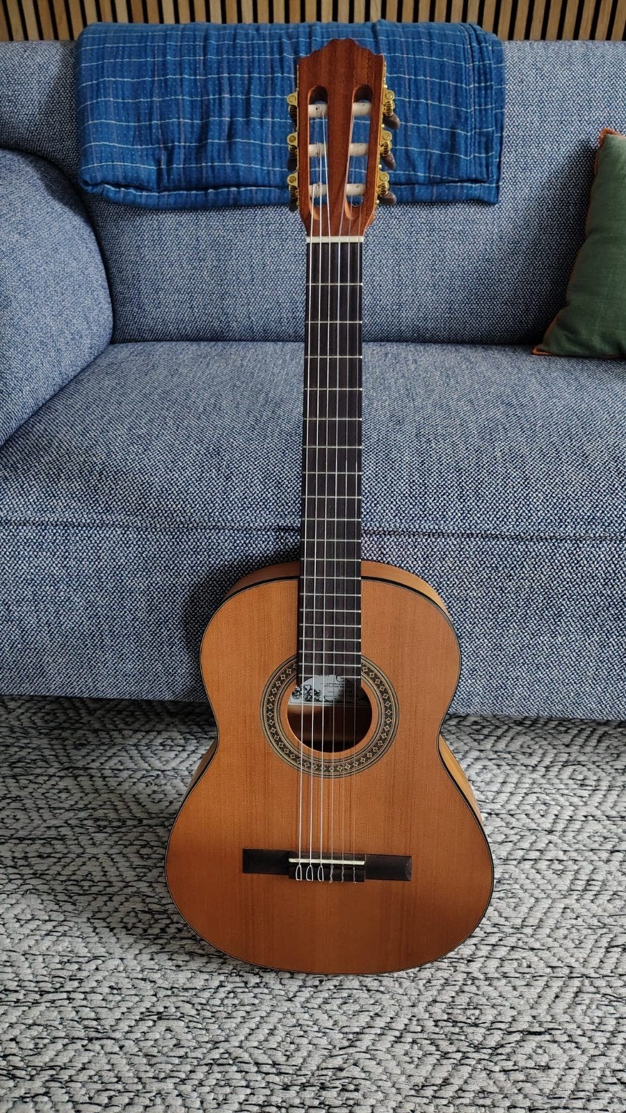 Salvador Cortez 3/4 klassieke gitaar, Ophalen, Zo goed als nieuw, Klassieke of Spaanse gitaar, Met koffer