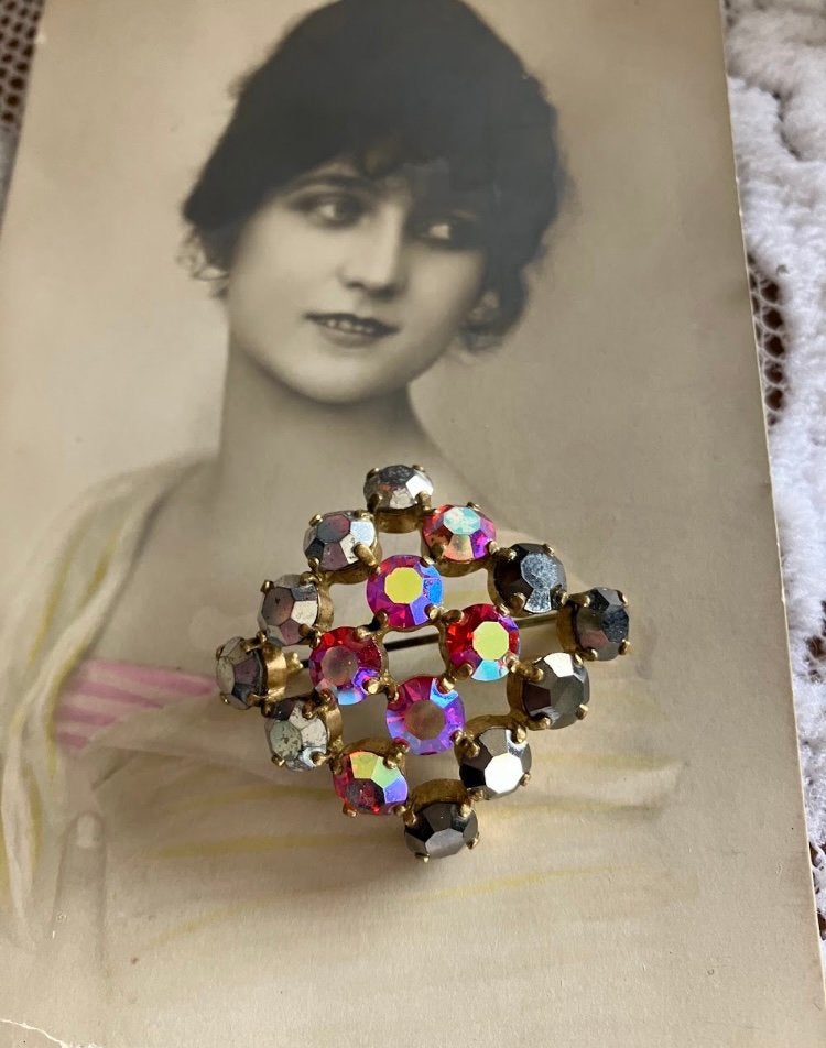 Prachtige vintage broche, Overige materialen, Overige kleuren, Ophalen of Verzenden, Zo goed als nieuw