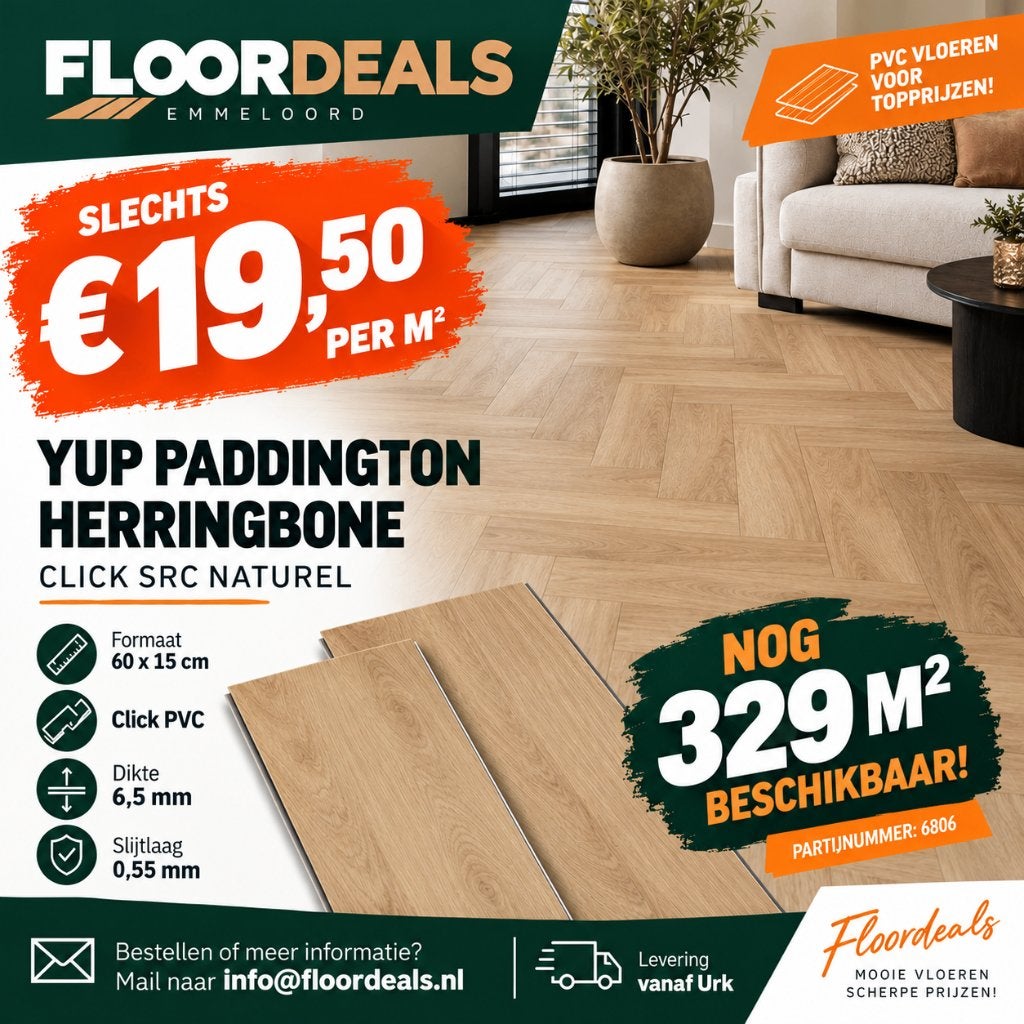 Pvc click vloer, Huis en Inrichting, Ophalen, 75 m² of meer, Nieuw, Warm en stijlvol