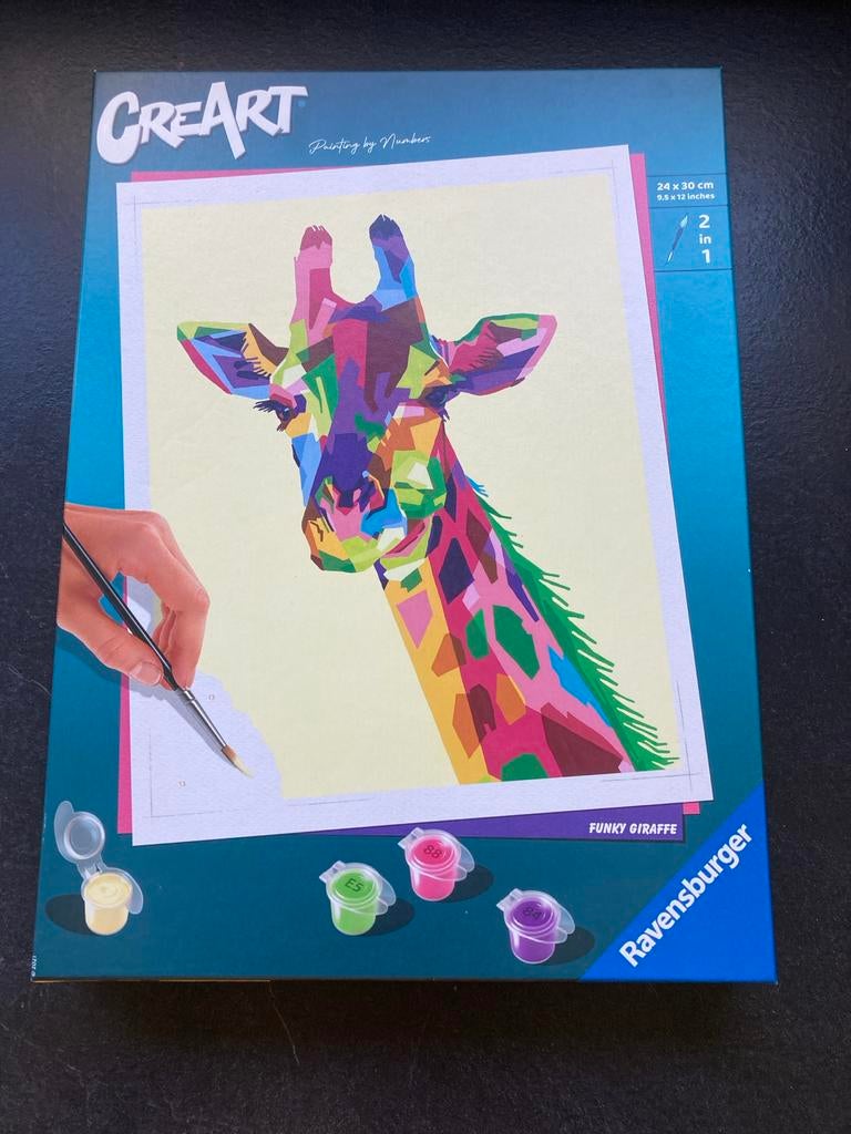 Ravensburger Creart Schilderen op nummer giraffe Nieuw, Hobby en Vrije tijd, Schilderen, Ophalen of Verzenden, Nieuw, Schilderen op nummer