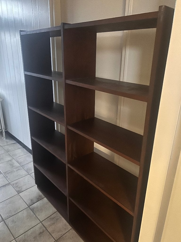 Bruine kast, Huis en Inrichting, Ophalen, Met plank(en), Gebruikt, 100 tot 150 cm