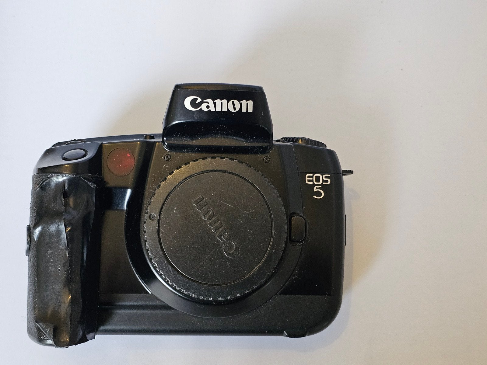 Canon EOS5 plakkerig handvat, Ophalen of Verzenden, Spiegelreflex, Canon