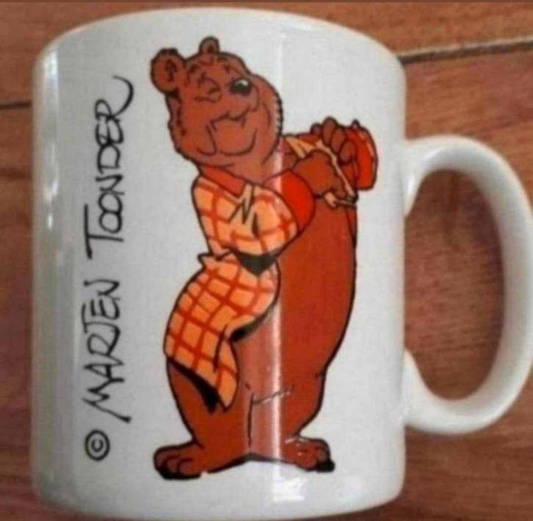 Beker Marten Toonder Olivier B Bommel, Verzenden, Zo goed als nieuw, Overige stijlen, Kop(pen) en/of Schotel(s)
