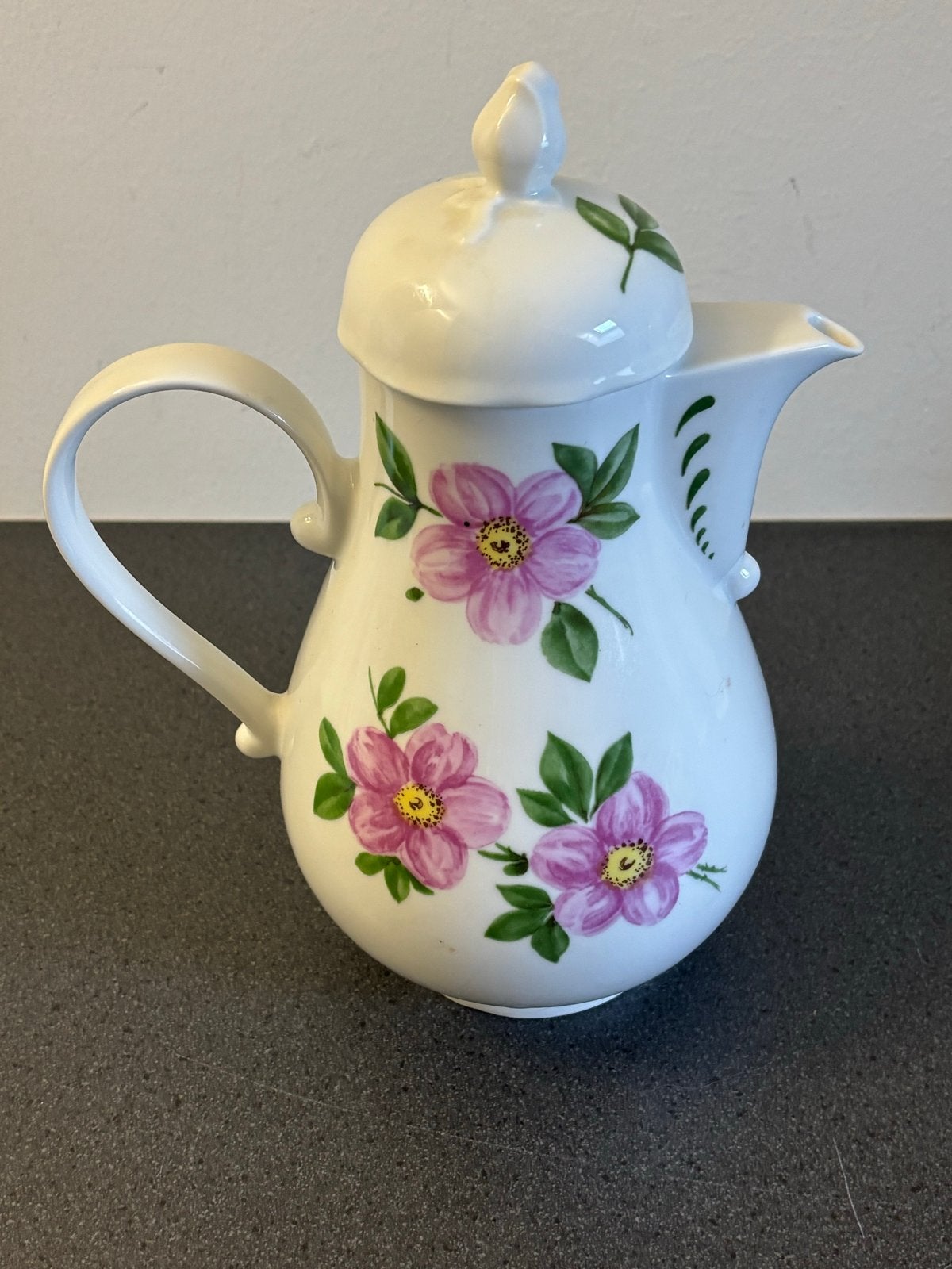 Vintage Kahla koffiekan met bloemmotief, Antiek en Kunst, Ophalen of Verzenden