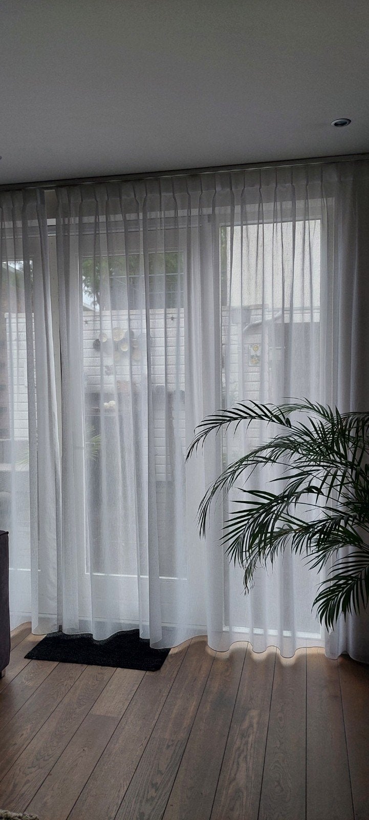 Lichtdoorlatende gordijnen - 500x250 cm, Ophalen, Wit, Gordijn, Lichtdoorlatend