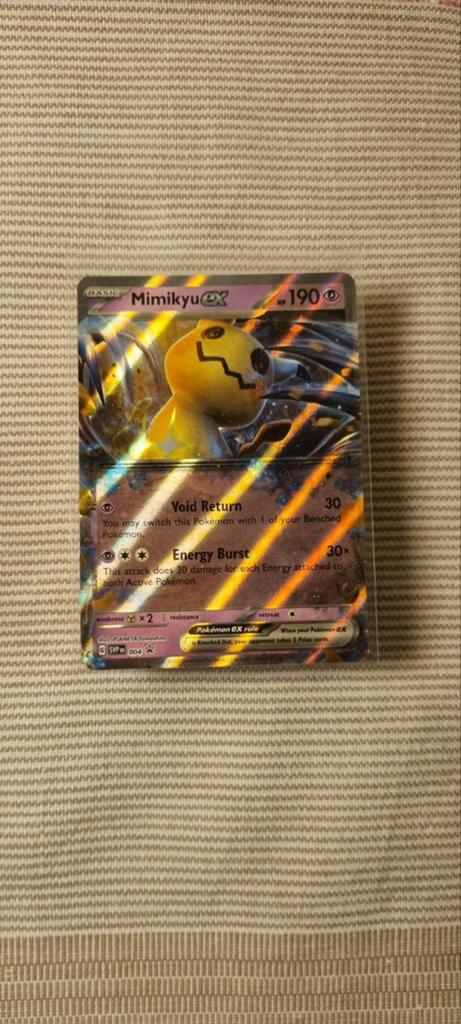 Pokemon Mimikyu EX | #004 Promo, Ophalen of Verzenden, Gebruikt, Losse kaart