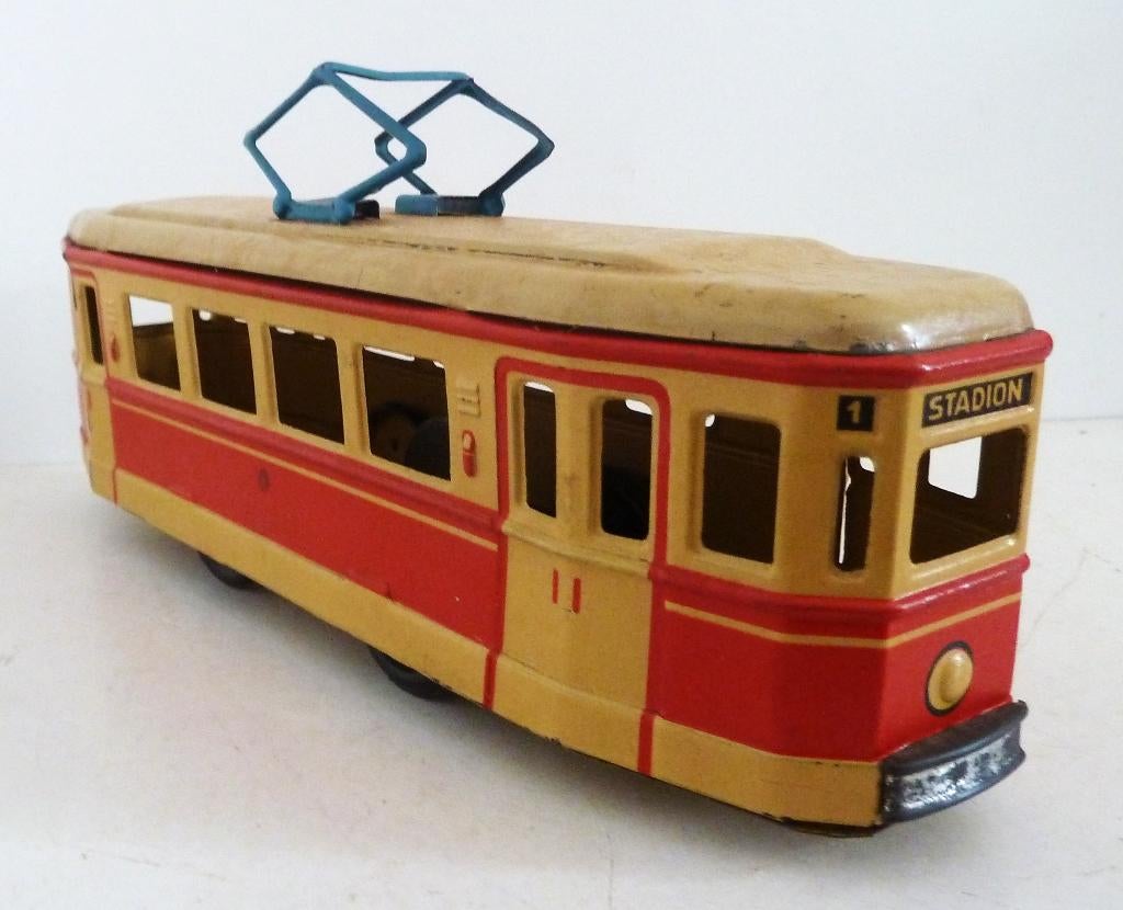 Blikken Tram MSB VEB DDR Made in Germany, Antiek en Kunst, Antiek | Speelgoed, Ophalen of Verzenden