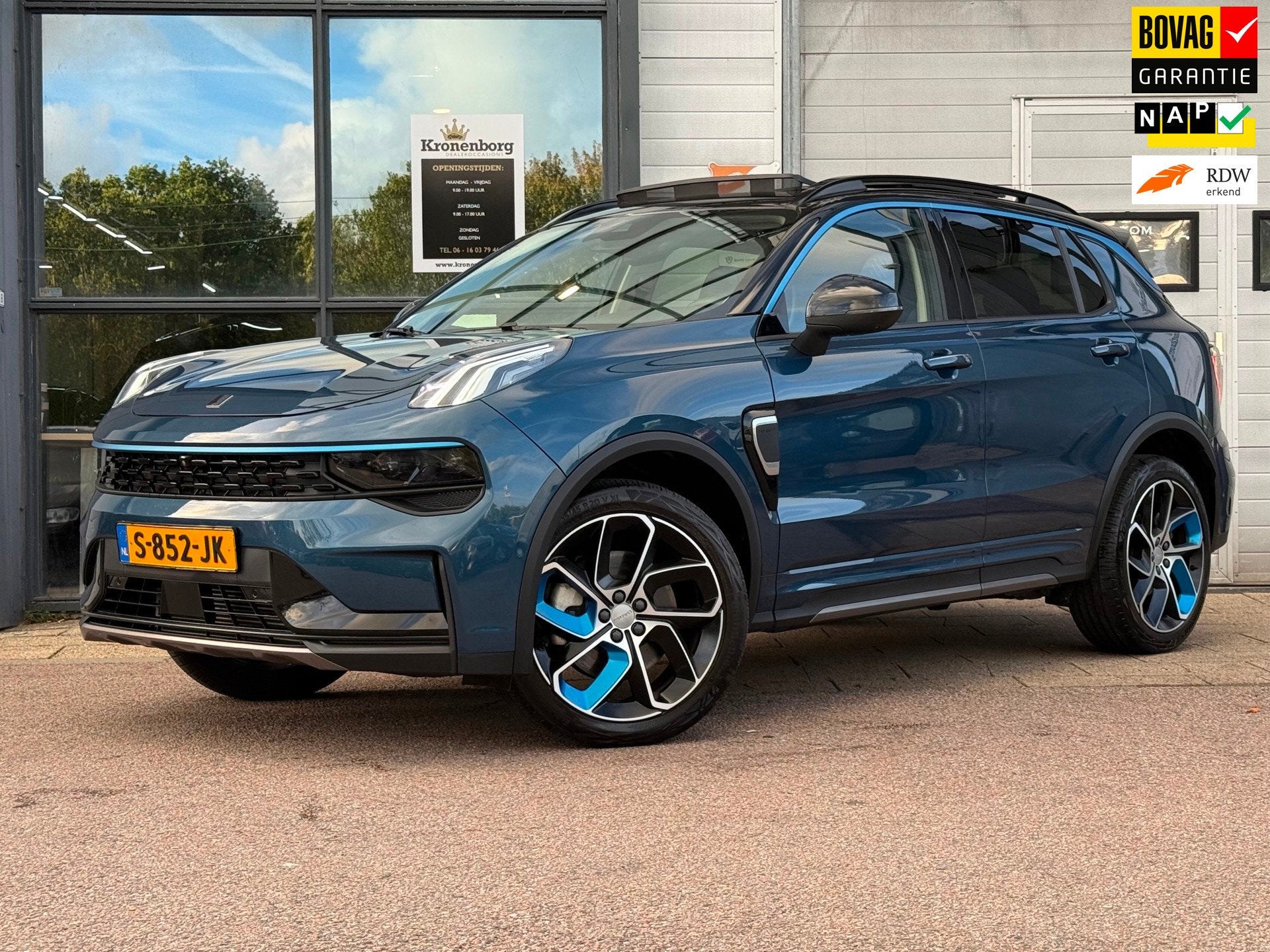 Lynk & Co 01 1.5| PANO| PLUG-IN| 360CAMERA| VOL, Auto's, Dealer onderhouden, Stof, Blauw, 120 €/maand