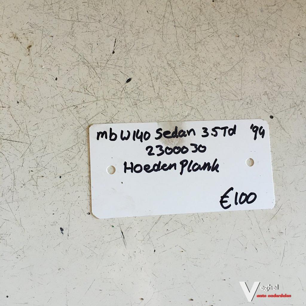 Mercedes W140 3.5 Turbodiesel 1995 wagennr 2300030 Hoedenpla