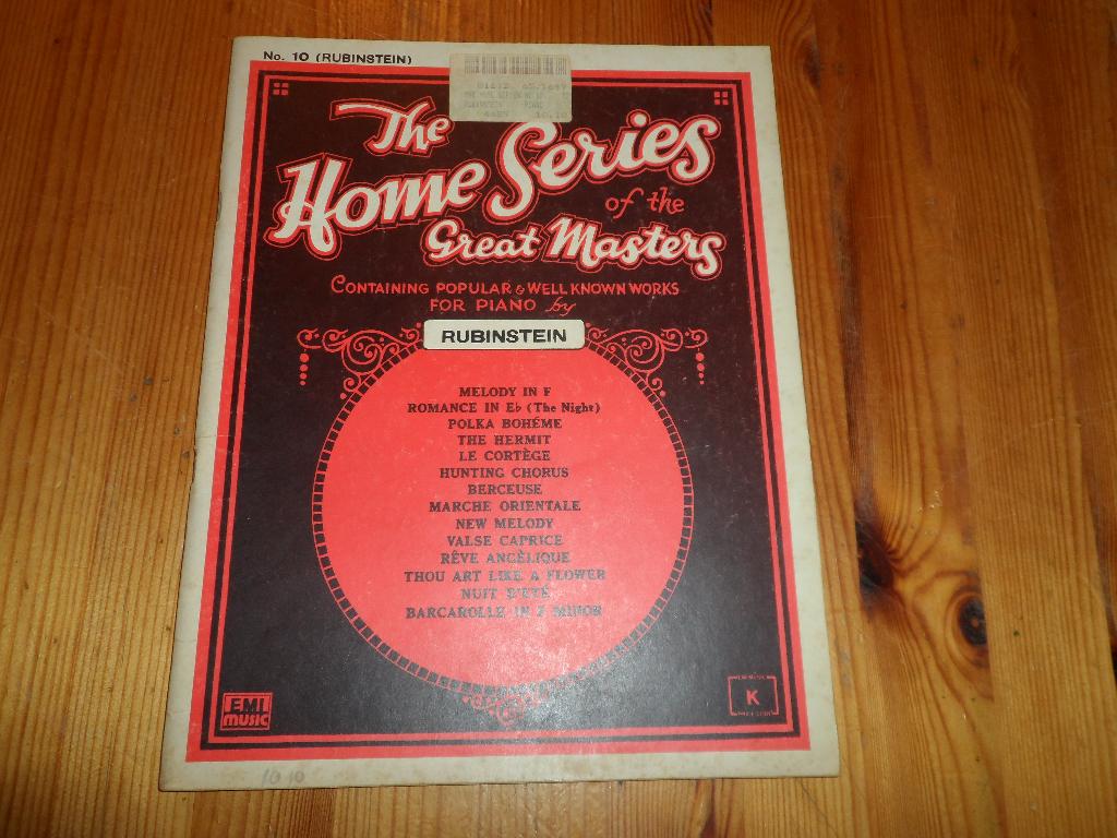 The home series of the great masters - rubinstein, Gebruikt, Klassiek, Ophalen of Verzenden, Artiest of Componist