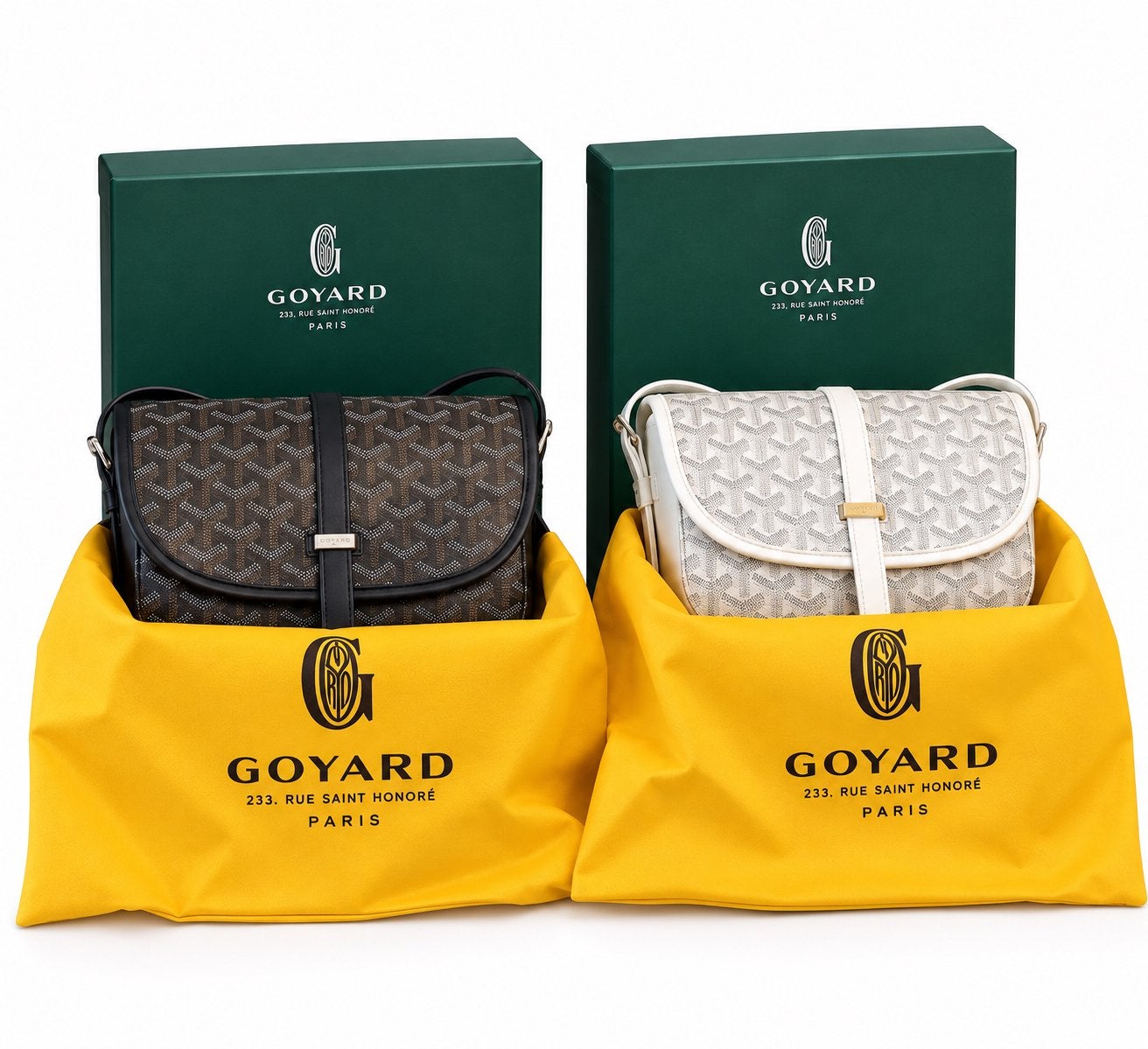 Laatste 4 Goyard tassen beschikbaar - Zwart en Wit, Ophalen of Verzenden, Nieuw, Zwart, Schoudertasje