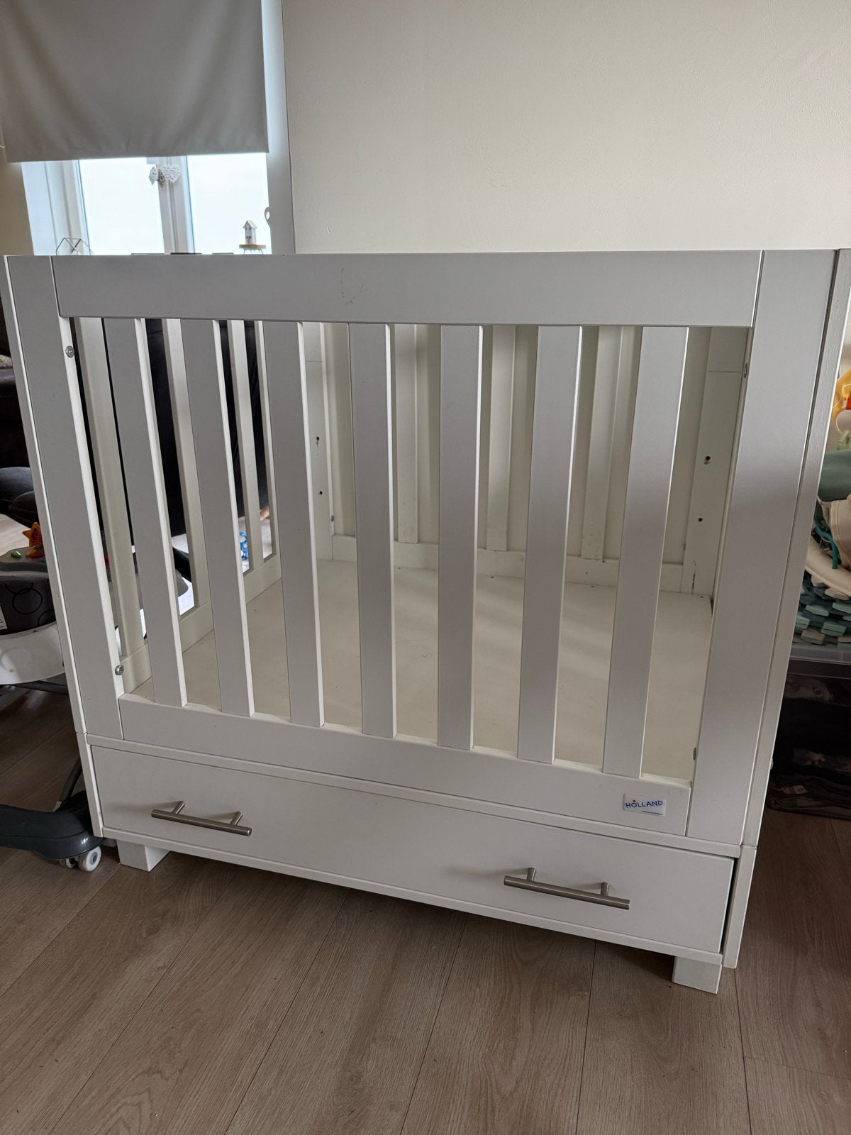 Gratis af te halen: Box met lade, Kinderen en Baby's, Babywiegjes en Ledikanten, Ophalen, Gebruikt, Ledikant