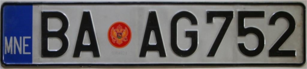 kentekenplaat montenegro gezocht, Ophalen of Verzenden, Gebruikt, Auto's