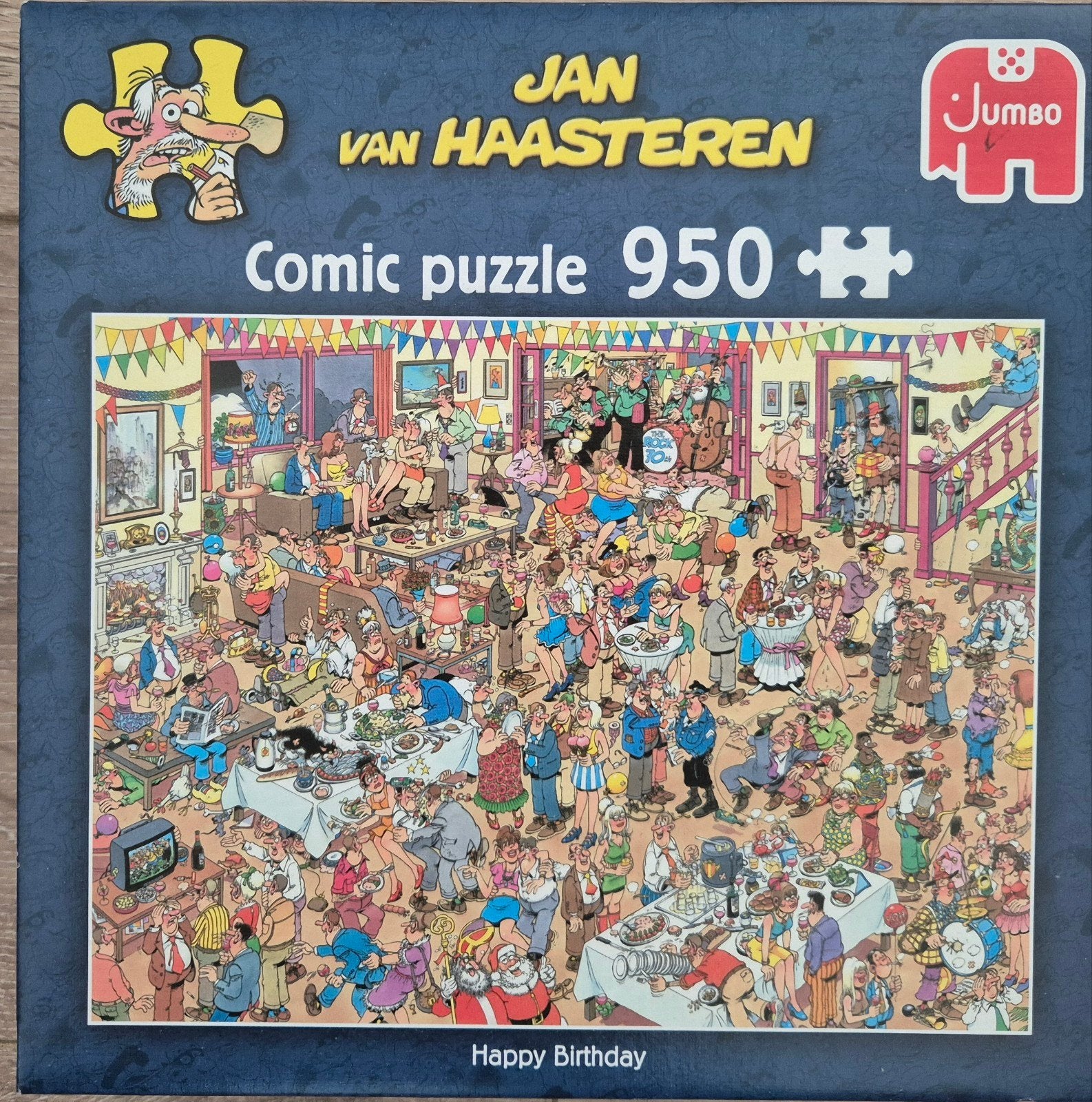Jan van Haasteren Happy Birthday, Hobby en Vrije tijd, Denksport en Puzzels, Ophalen, 500 t/m 1500 stukjes, Zo goed als nieuw
