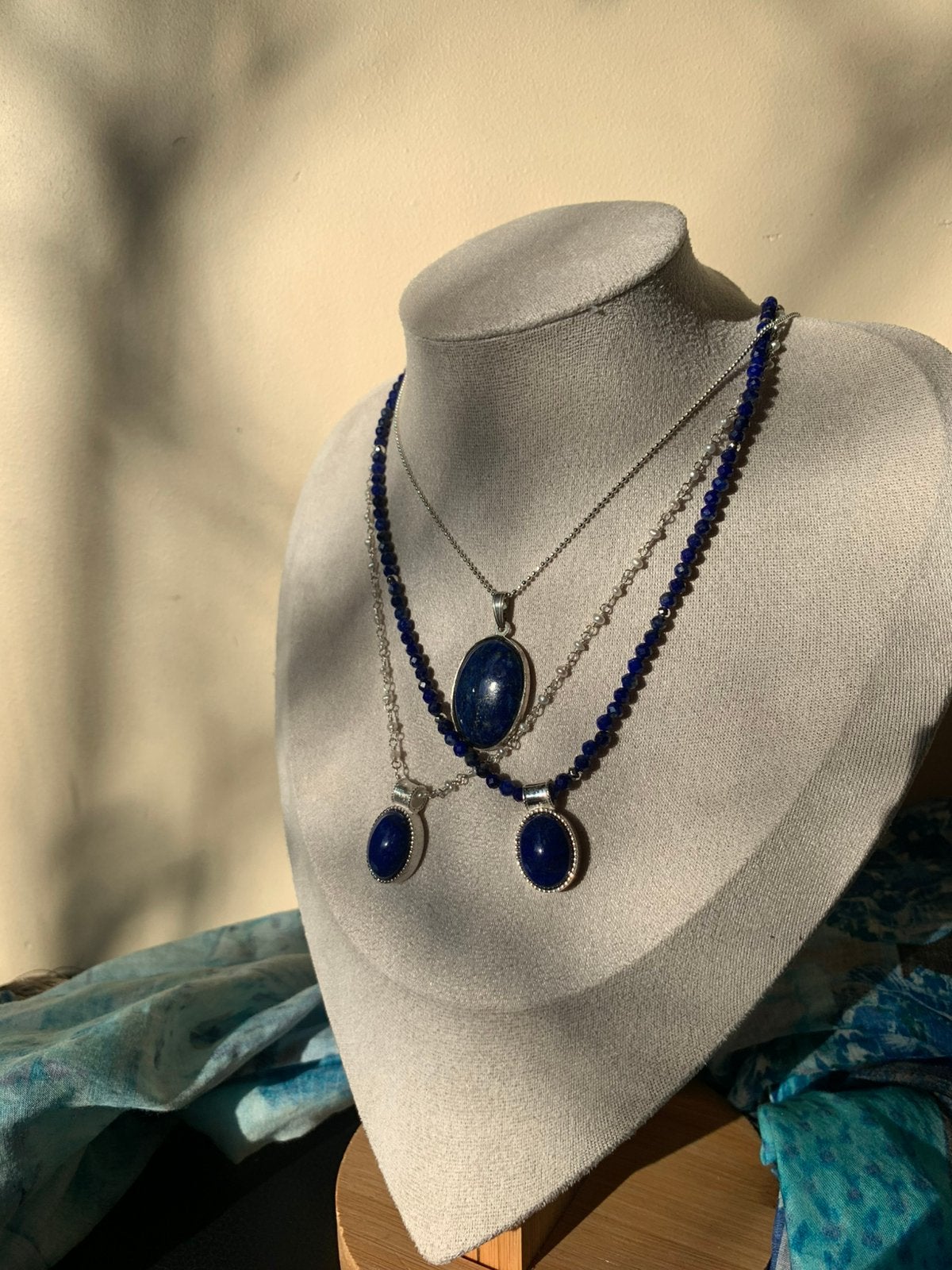 Lapis lazuli hanger beschermt intuïtie wisdom inzicht magie, Blauw, Nieuw, Ophalen of Verzenden, Met edelsteen