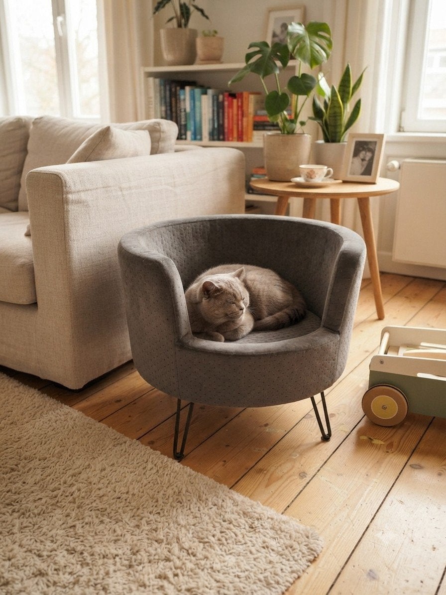 Hoge honden/katten mand stoel, Dieren en Toebehoren, Hondenmanden, Ophalen, Zo goed als nieuw, Stof