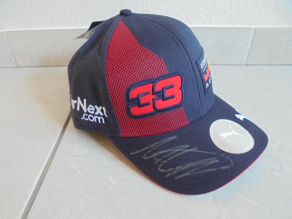 Max Verstappen gesigneerde driver cap, Verzamelen, Automerken, Motoren en Formule 1, Ophalen of Verzenden, Nieuw, Formule 1