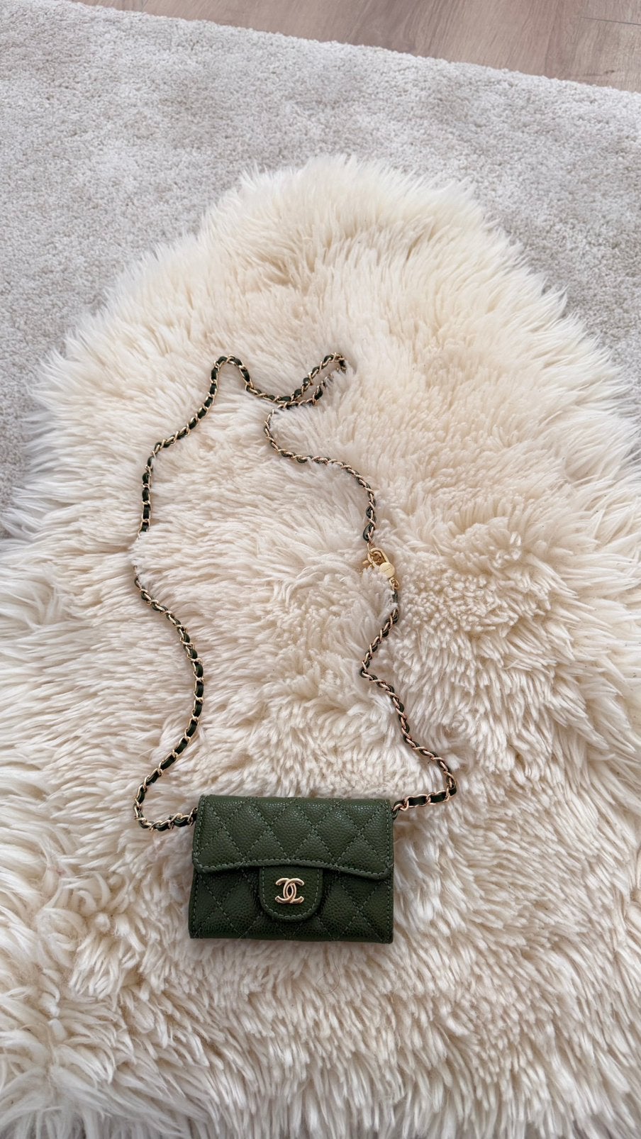Card holder with chain, Ophalen of Verzenden, Nieuw, Groen, Overige typen