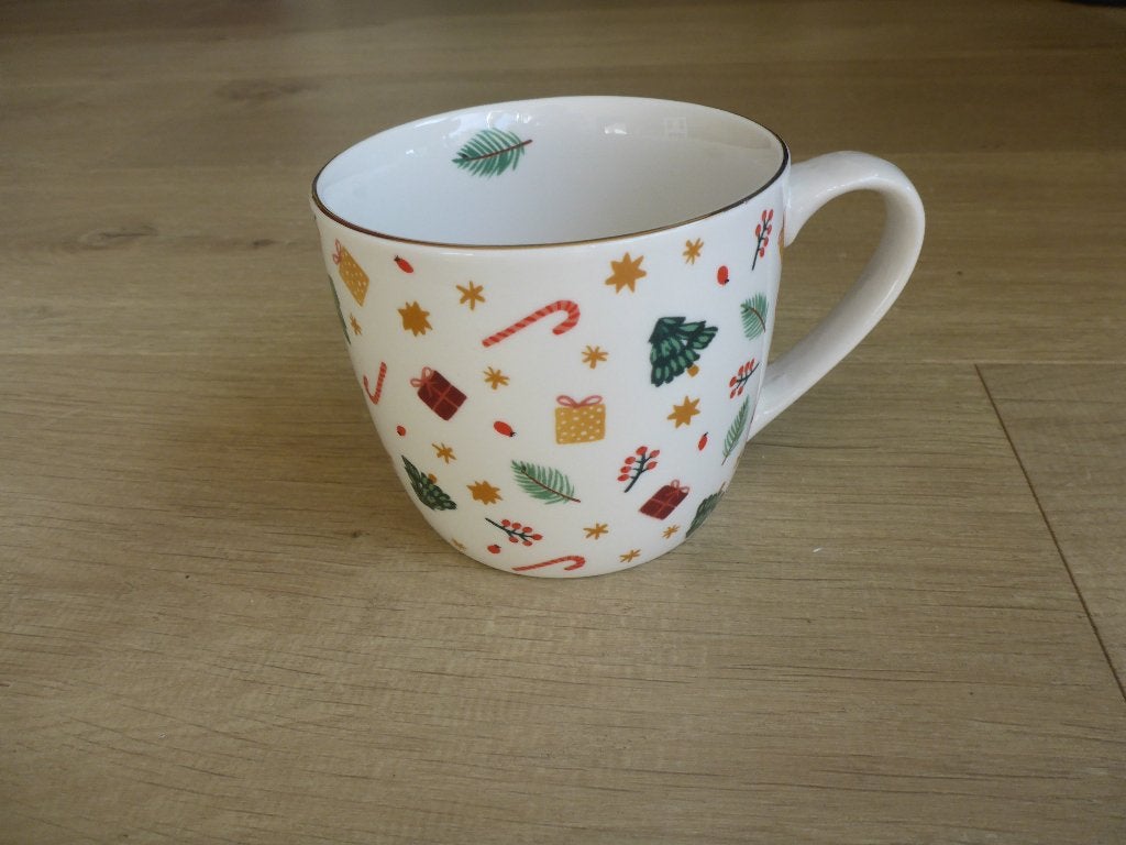 Grote beker Albert Heijn kerst., Keramiek, Overige typen, Ophalen of Verzenden, Zo goed als nieuw