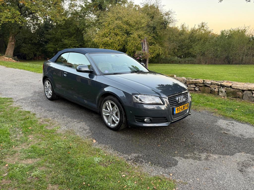 Audi A3 1.8 Tfsi 118KW Cabrio AUT 2010 blauw, Auto's, Audi, 15 km/l, Beige, 4 cilinders, Cabriolet
