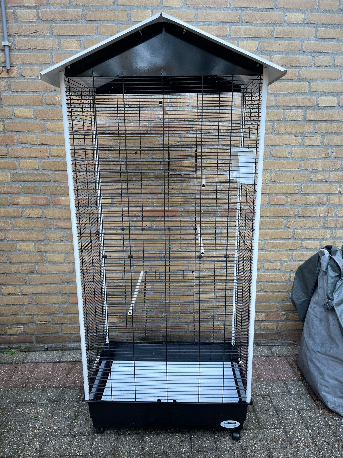 Ferplast Vogelkooi Voliere Nota 76.5x57x161.5cm, Ophalen, Gebruikt, Metaal, Vogelkooi