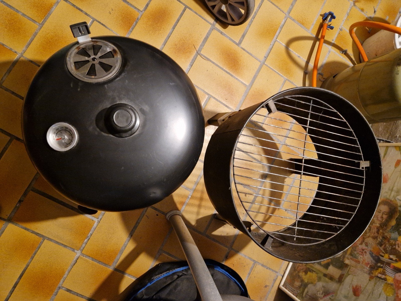 Gebruikte Smoker BBQ met Thermometer, Ophalen, Gebruikt, Onbekend