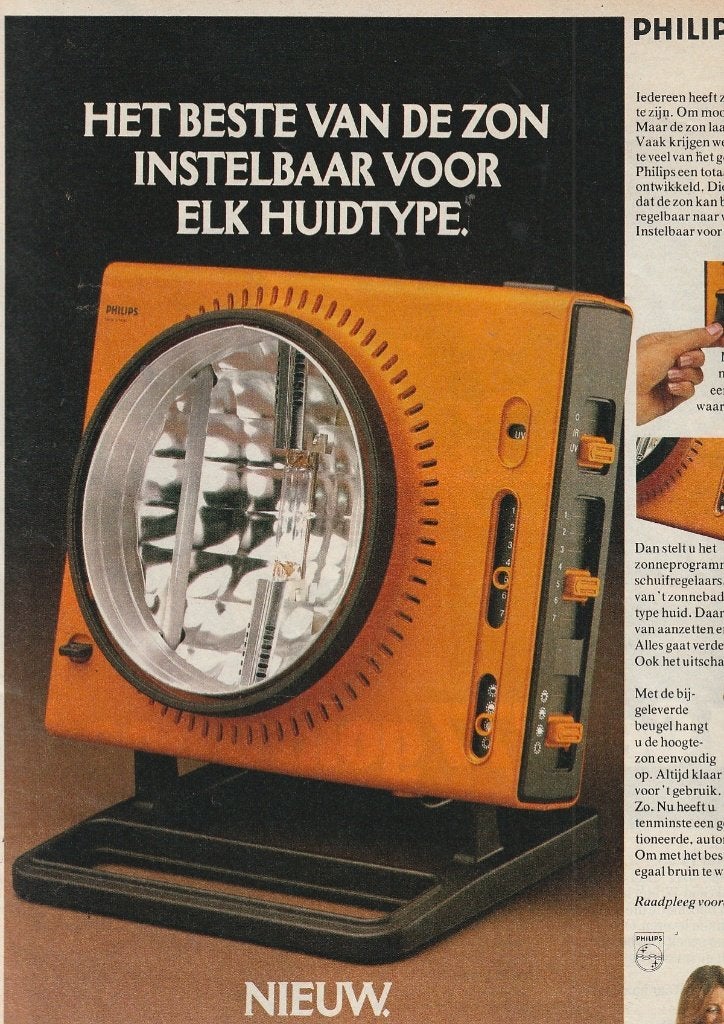 Retro reclame 1977 Philips hoogtezon jongetje & ouders, Verzenden, Overige typen
