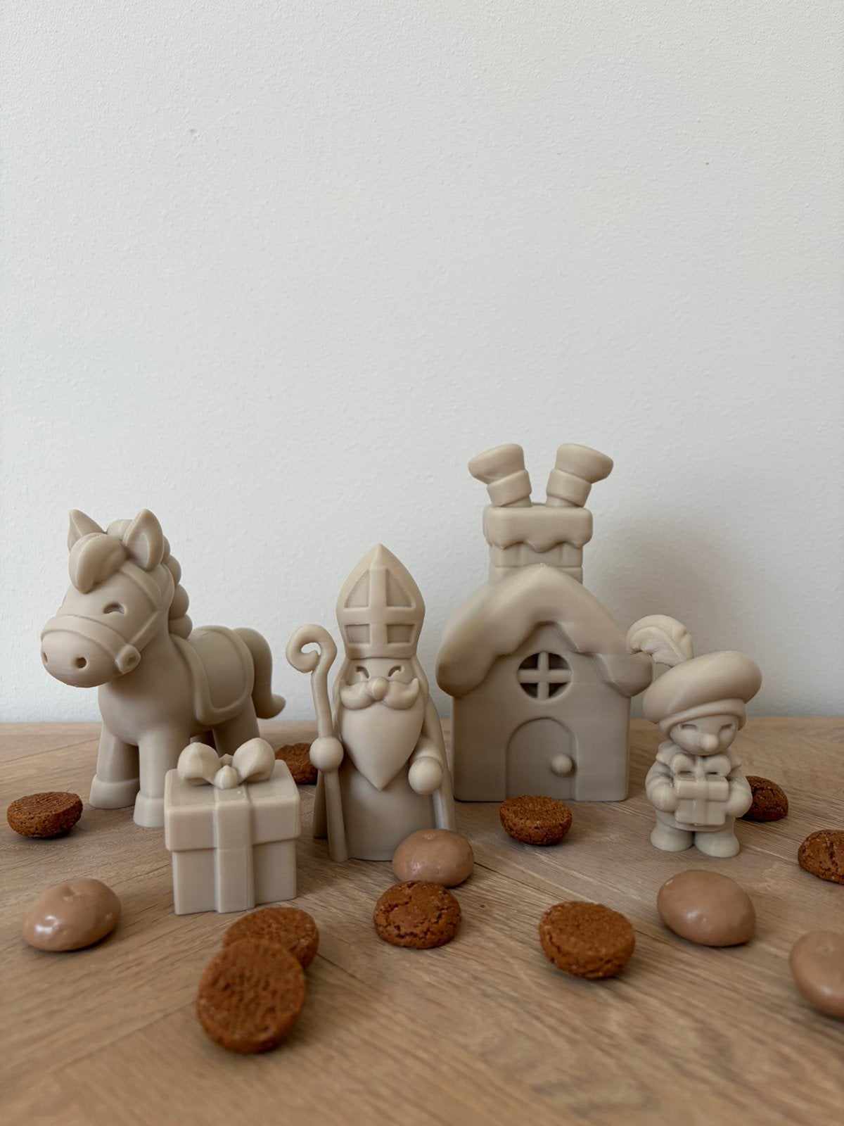 Sinterklaas decoratie setje 3D print, Ophalen of Verzenden, Zo goed als nieuw