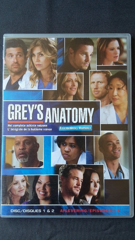 Gratis DVD Grey's Anatomy seizoen 8 disc 1 en 2, Engels, Verzenden, Nederlands, Drama