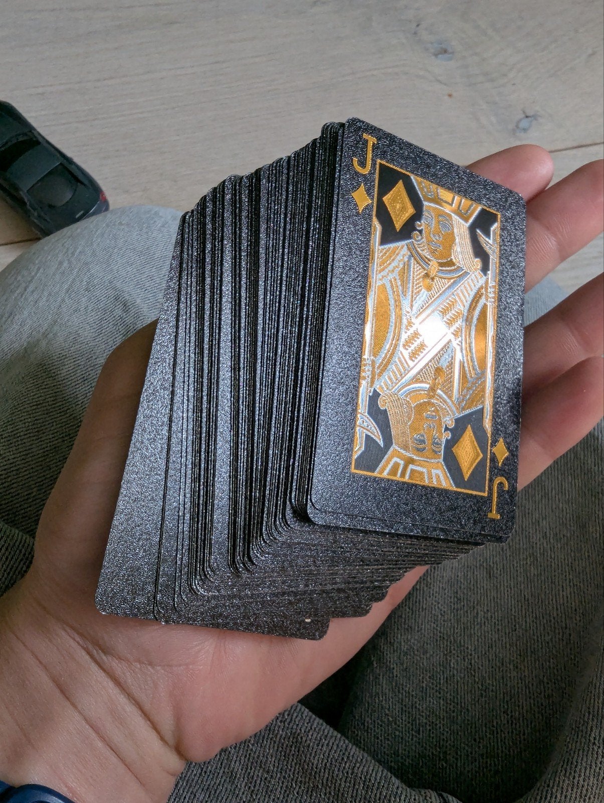 Luxe Zwarte Speelkaarten - Waterdicht en Duurzaam, Een of twee spelers, Ophalen of Verzenden, Zo goed als nieuw, Onbekend