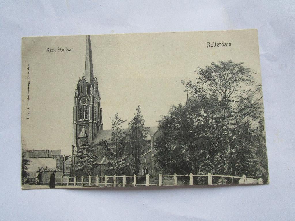 Ansichtkaart Rotterdam - Kerk Hoflaan uitg Sterkenburg, Verzenden, Voor 1920, Gelopen, Zuid-Holland
