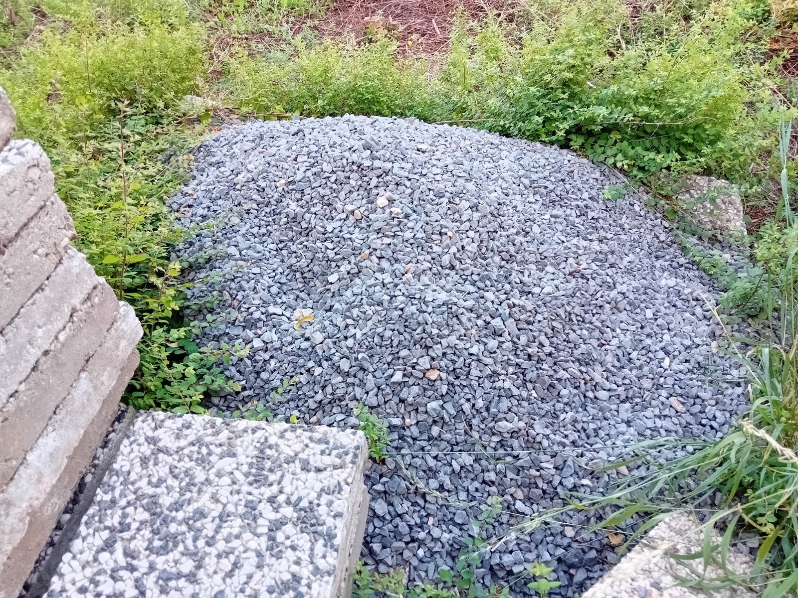 Grijsblauw split grind, Ophalen, Split