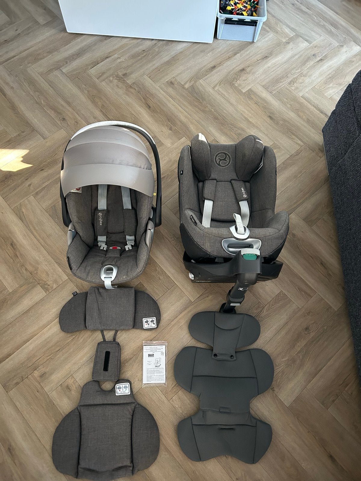 Cybex Cloud Z + Sirona Z + draaibare Base Z - complete set, Overige merken, Gebruikt, 0 t/m 18 kg, Verstelbare rugleuning