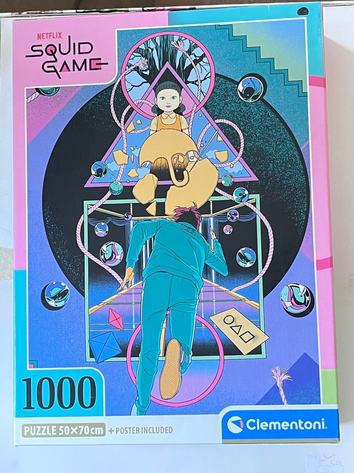 Legpuzzel - Squid Game, Ophalen of Verzenden, 500 t/m 1500 stukjes, Gebruikt, Legpuzzel