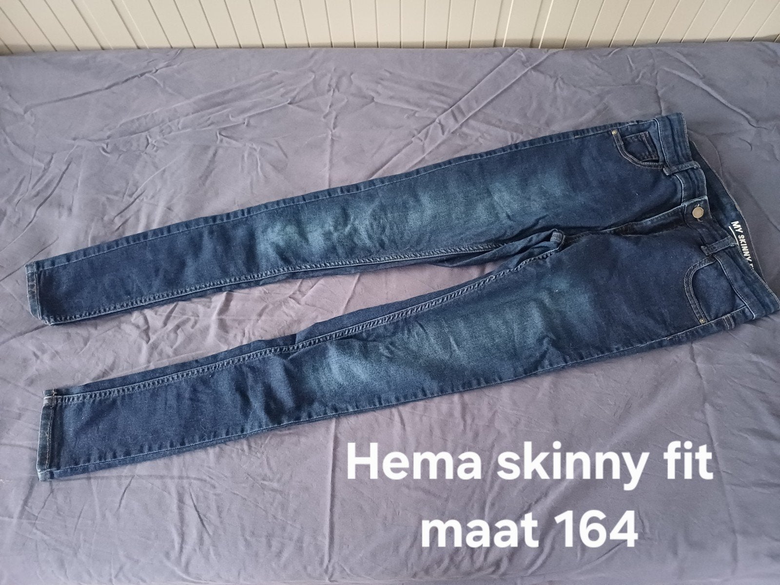3 jeans skinny fit Hema maat 158 en 164, Kinderen en Baby's, Kinderkleding | Maat 158, Broek, Gebruikt, Meisje, Ophalen of Verzenden