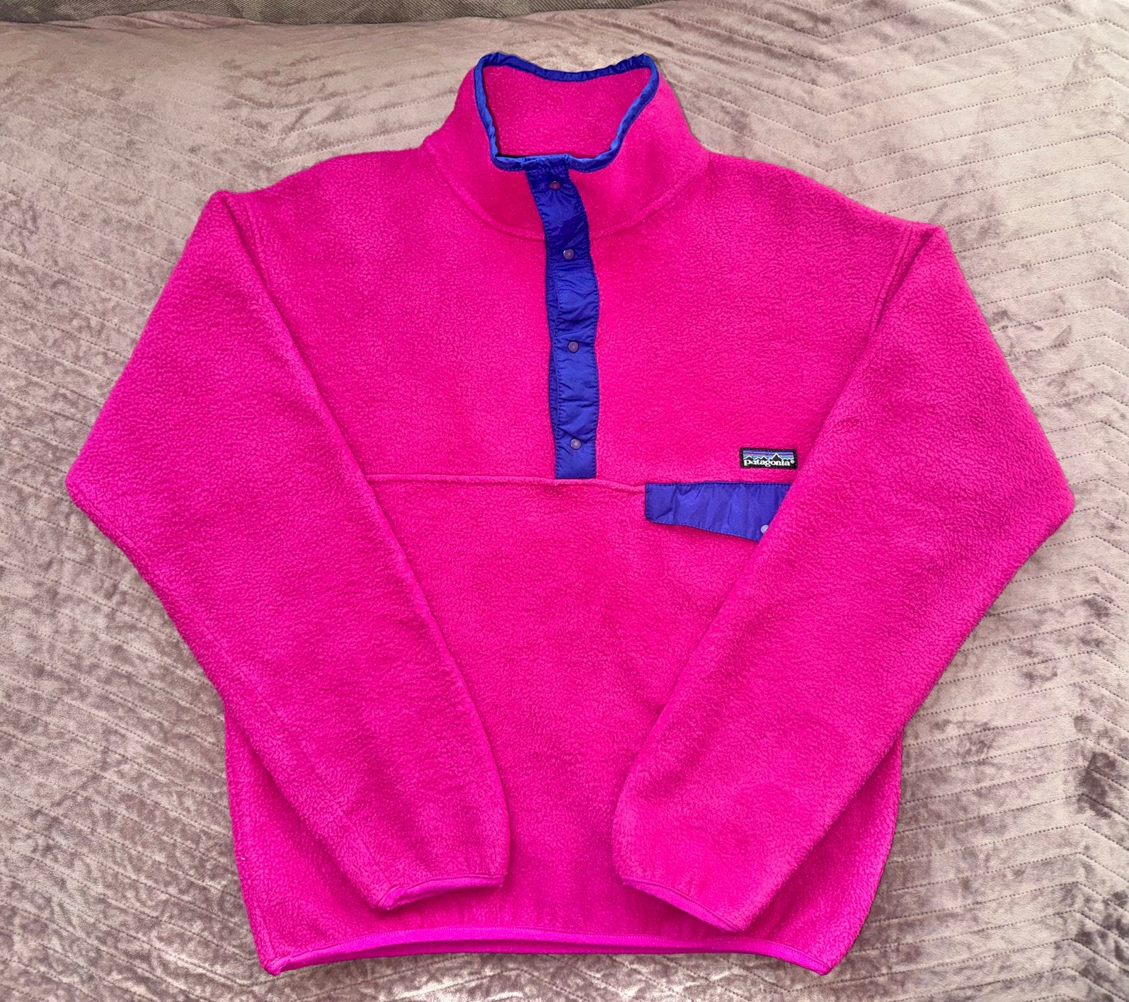 Patagonia Snap-T Fuchsia Fleece Sweater, Ophalen of Verzenden, Zo goed als nieuw, Maat 46 (S) of kleiner
