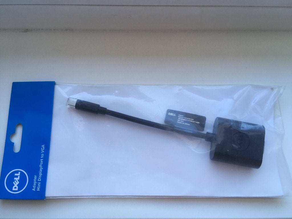 dell mini displayport (Male) to VGA (Female) dongle adapter, Computers en Software, Pc- en Netwerkkabels, Ophalen of Verzenden
