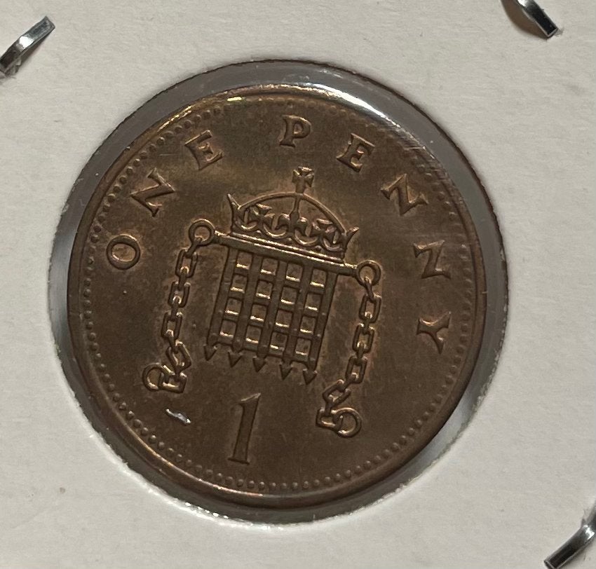 1 penny Engeland 1989, Postzegels en Munten, Ophalen of Verzenden